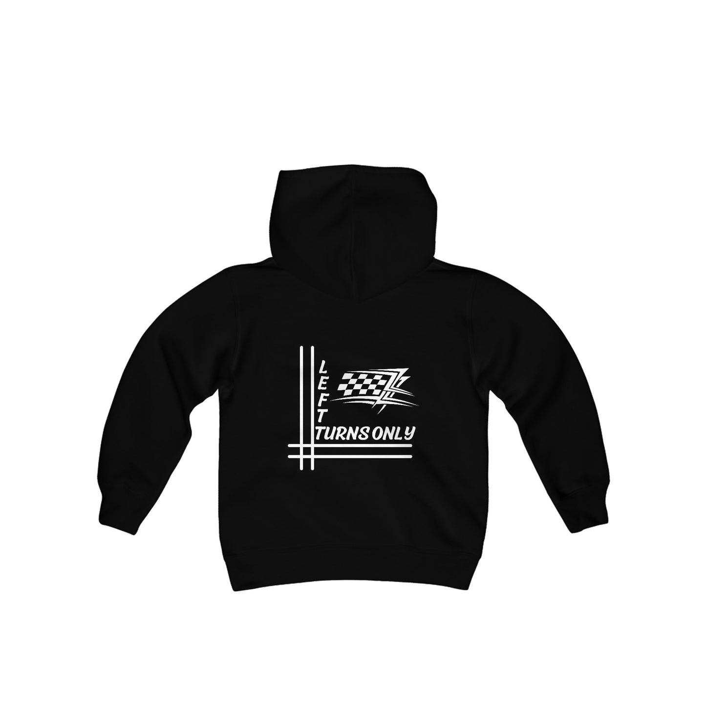 Left Turns Only -Youth Hooded Sweatshirt