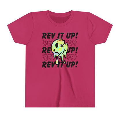 Rev It Up Retro Smiley -Youth T-Shirt