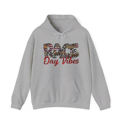 Race Day Vibes Wild American- Adult Hooded Sweatshirt