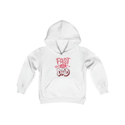 Fast Like Dad-Youth Hooded Sweatshirt