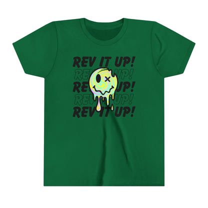 Rev It Up Retro Smiley -Youth T-Shirt