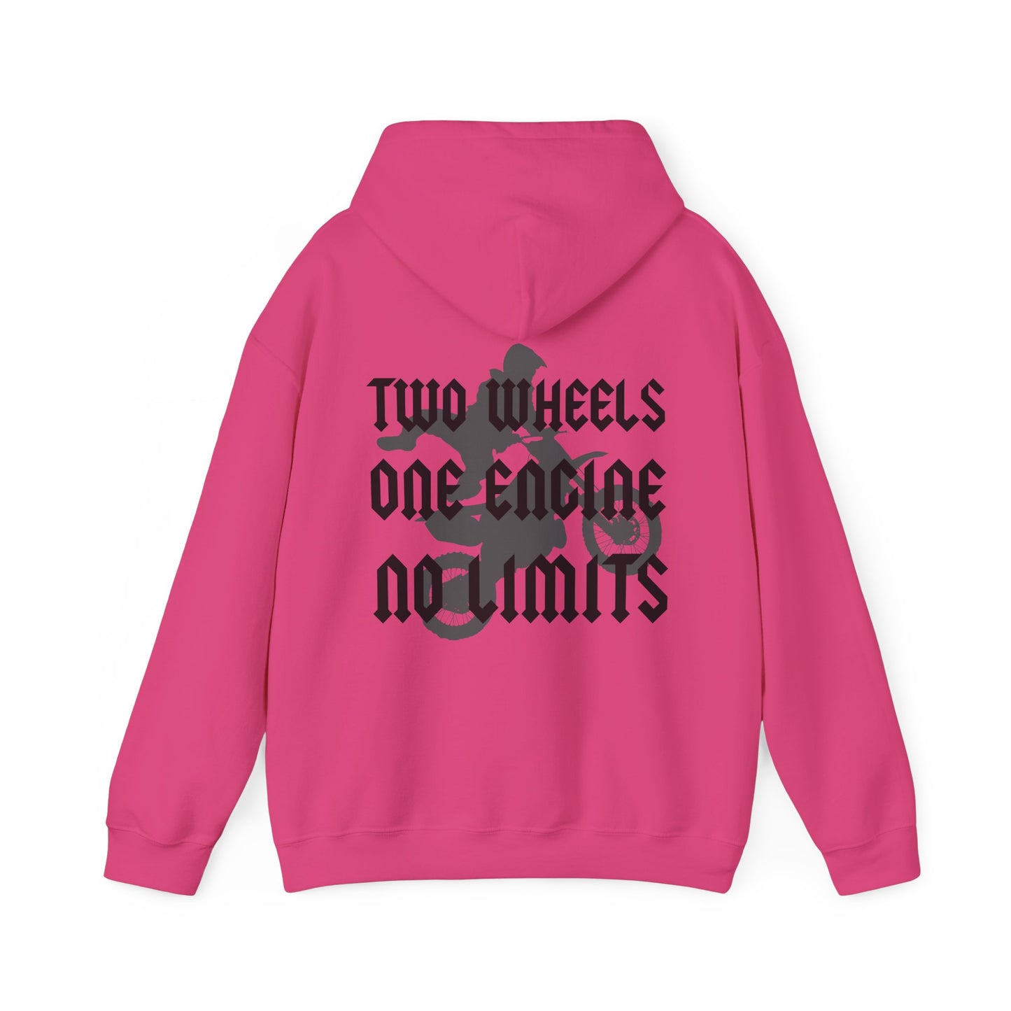 Two Wheels No Limits- Adult Hooded Sweatshirt