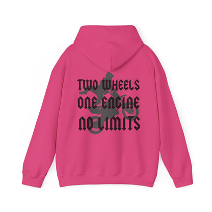 Two Wheels No Limits- Adult Hooded Sweatshirt