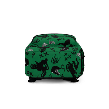 Moto Cross Backpack - Dark Green