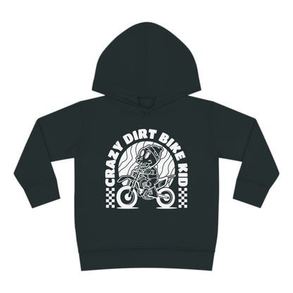 Crazy Dirt Bike Kid- Toddler Hooded Sweatshirt