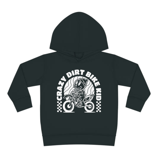 Crazy Dirt Bike Kid- Toddler Hooded Sweatshirt