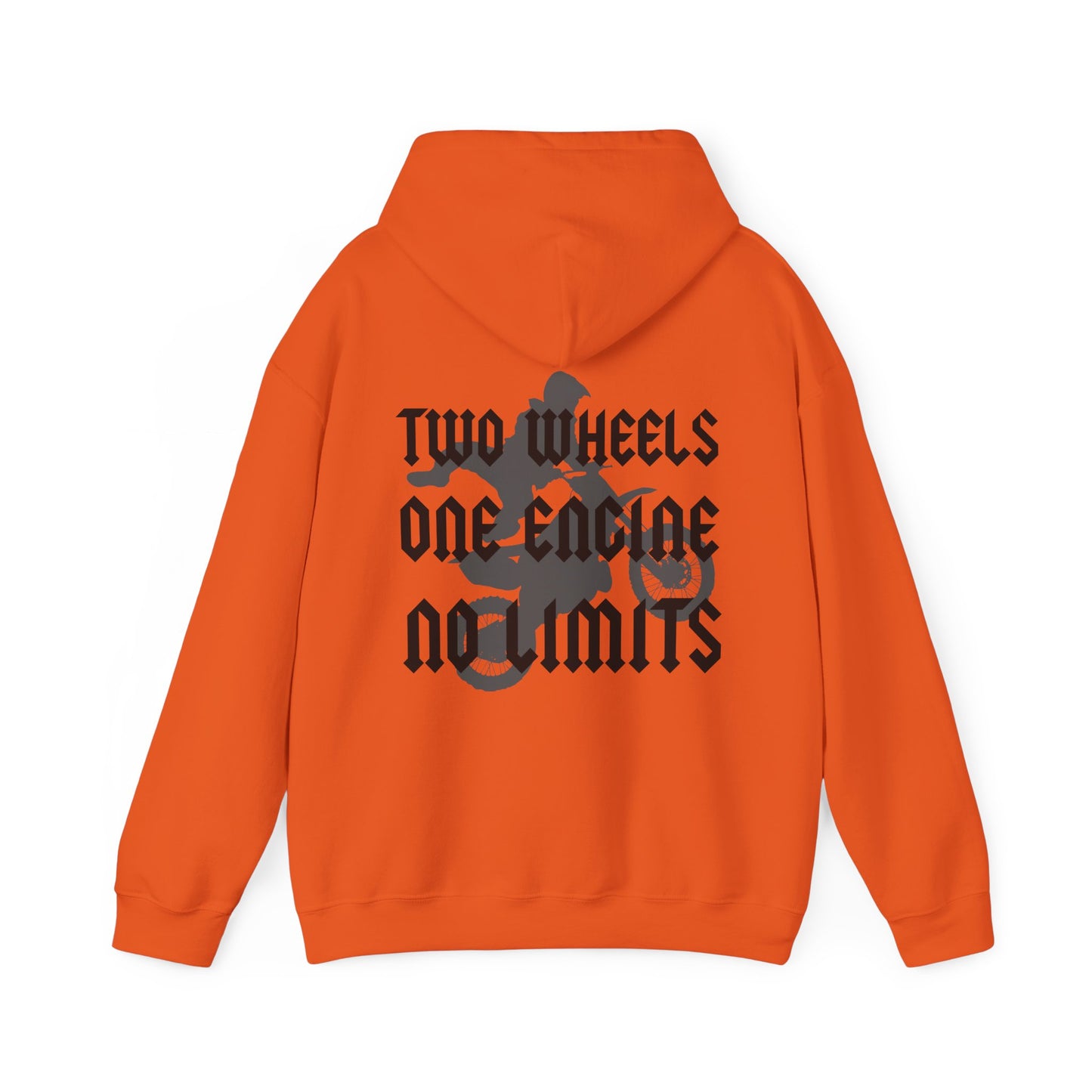 Two Wheels No Limits- Adult Hooded Sweatshirt