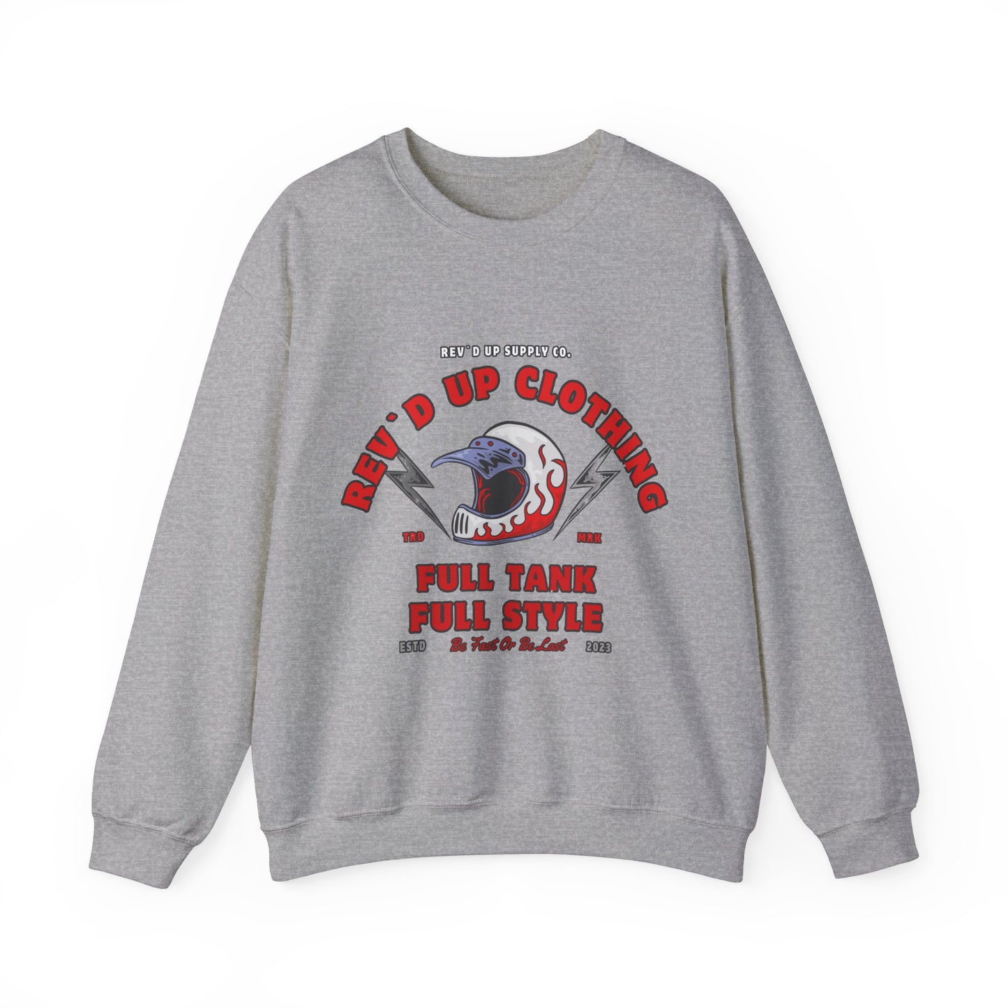 Vintage Helmet- Adult Crewneck Sweatshirt