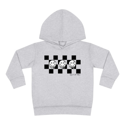 Checkered Smiley's- Toddler Hooded Sweatshirt