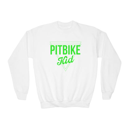 Pit Bike Kid Green - Youth Sweatshirt