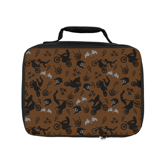 Moto Cross - Lunch Bag - Brown
