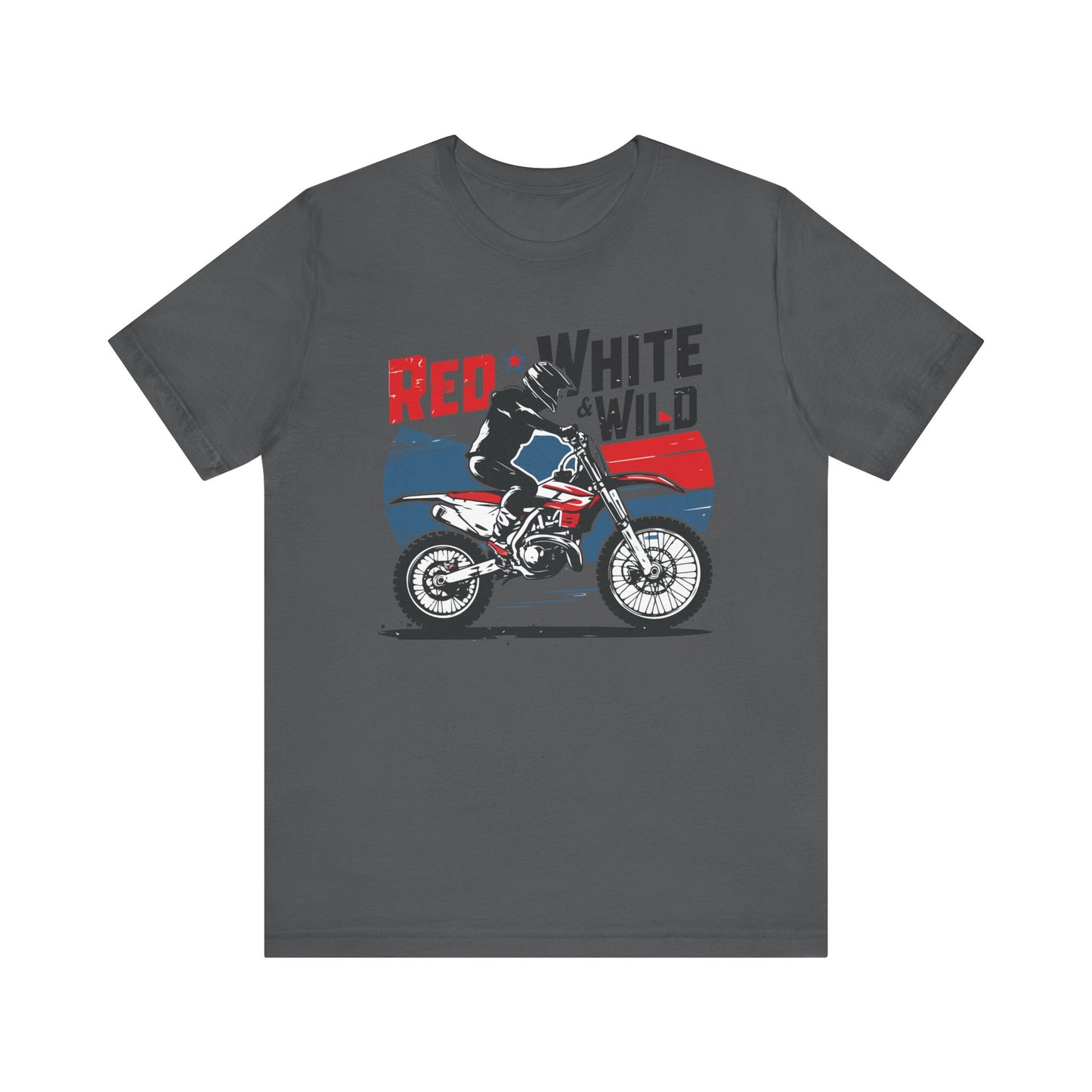 Red White and Wild- Adult T-Shirt