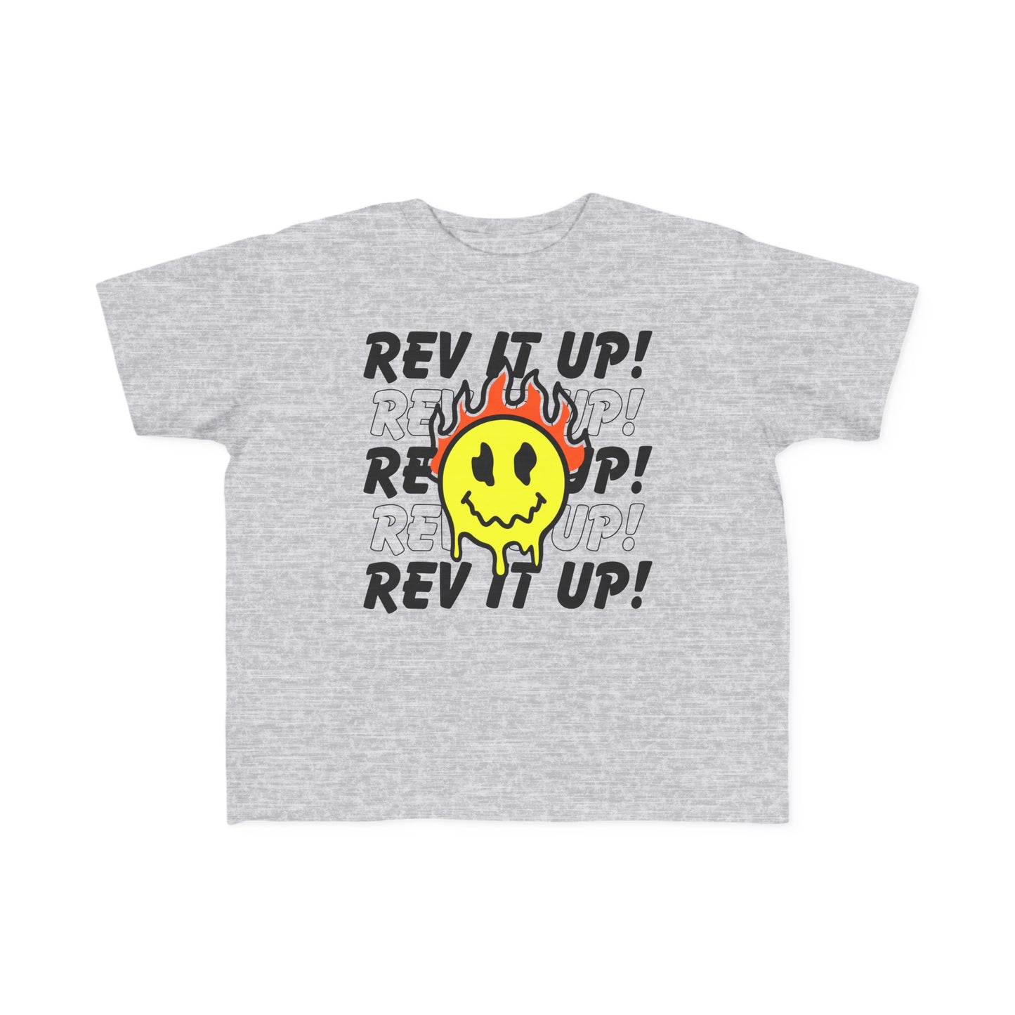 Rev It Up Flame Smiley -Toddler's T-Shirt