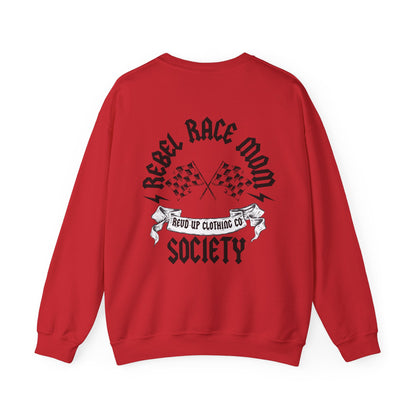 Rebel Race Mom- Adult Crewneck Sweatshirt