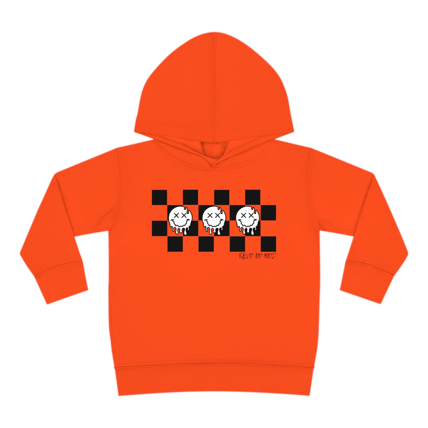 Checkered Smiley's- Toddler Hooded Sweatshirt
