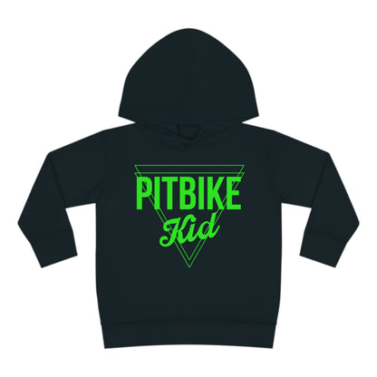 Pit Bike Kid Green -Toddler Hooded Sweatshirt