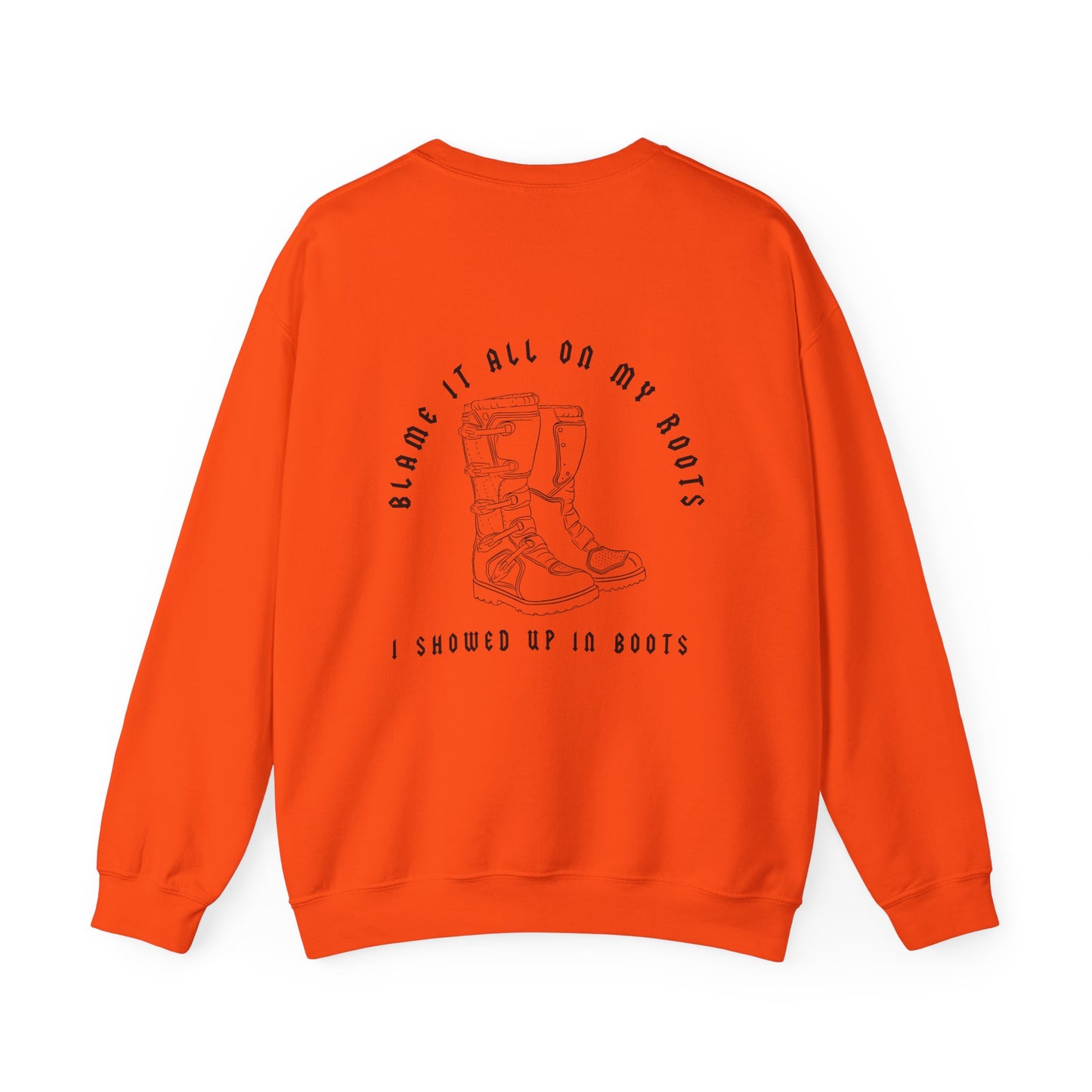 Blame It All On My Roots Black Font- Adult Crewneck Sweatshirt