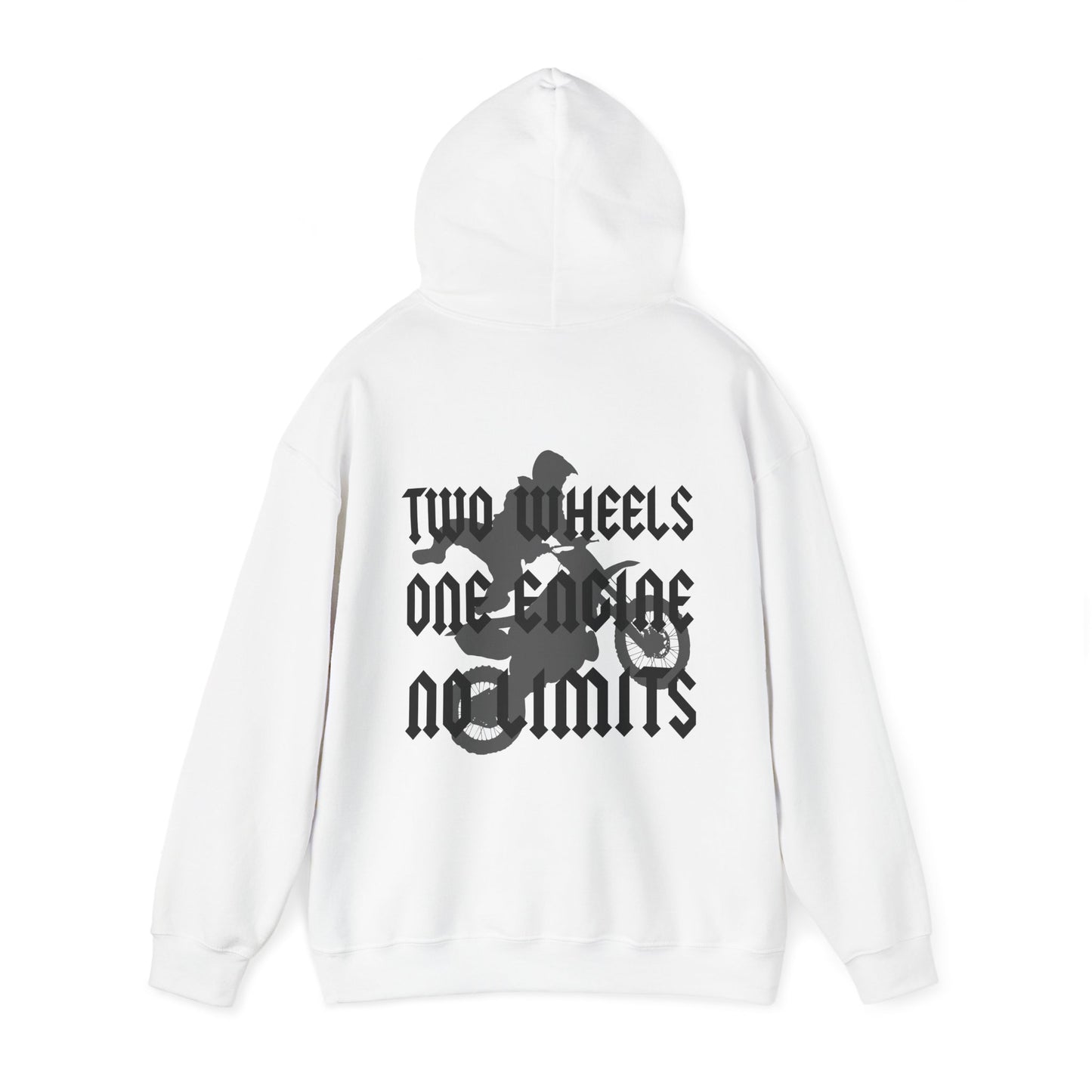 Two Wheels No Limits- Adult Hooded Sweatshirt