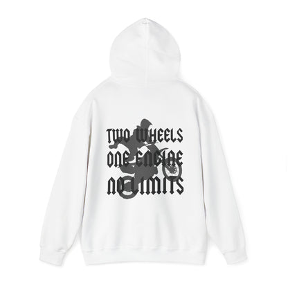Two Wheels No Limits- Adult Hooded Sweatshirt