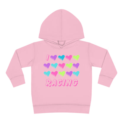 I Love Racing - Toddler Hooded Sweatshirt