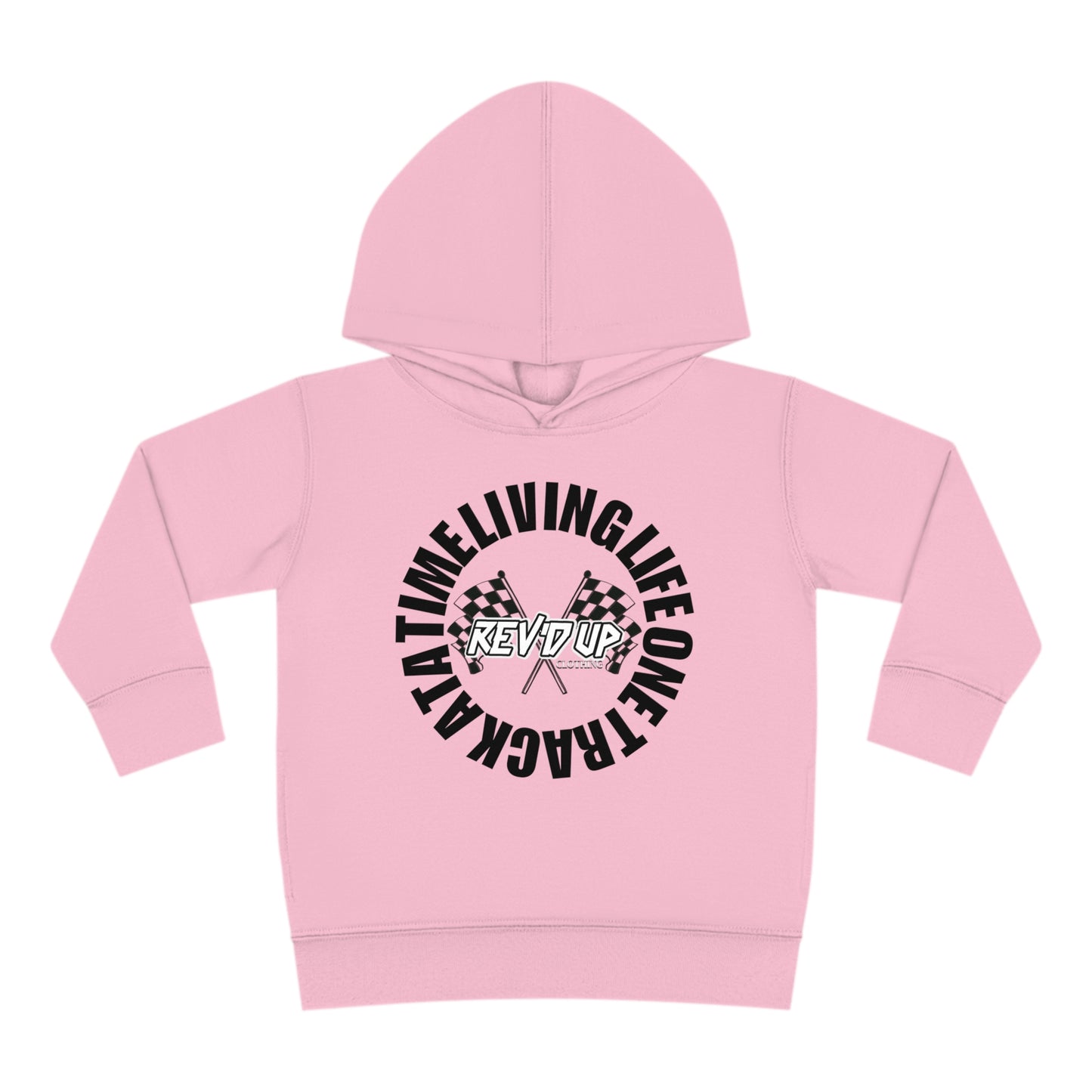 Living Life One Track At A Time Black Rev'd Up Clothing - Toddler Hooded Sweatshirt