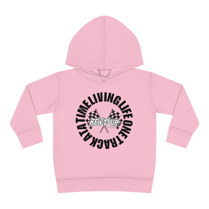 Living Life One Track At A Time Black Rev'd Up Clothing - Toddler Hooded Sweatshirt