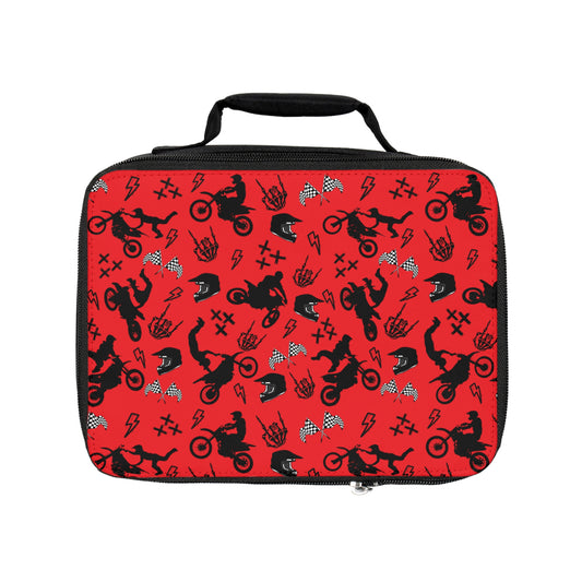 Moto Cross - Lunch Bag - Red
