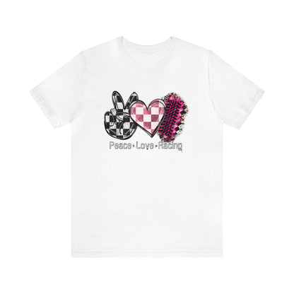 Peace Love Racing- Adult T-Shirt