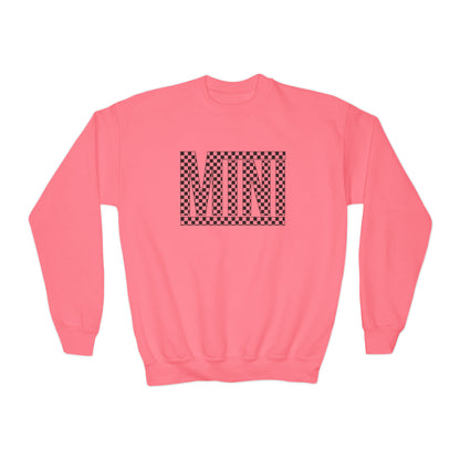 Checkered Mini-Youth Crewneck Sweatshirt