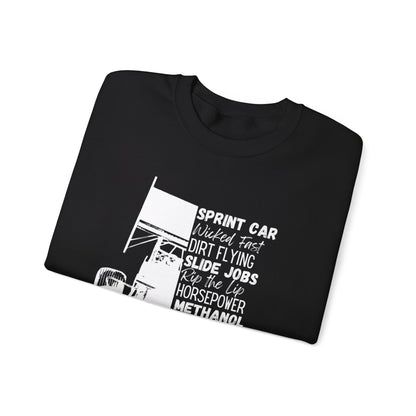 Race Day Sprint Car- Adult Crewneck Sweatshirt