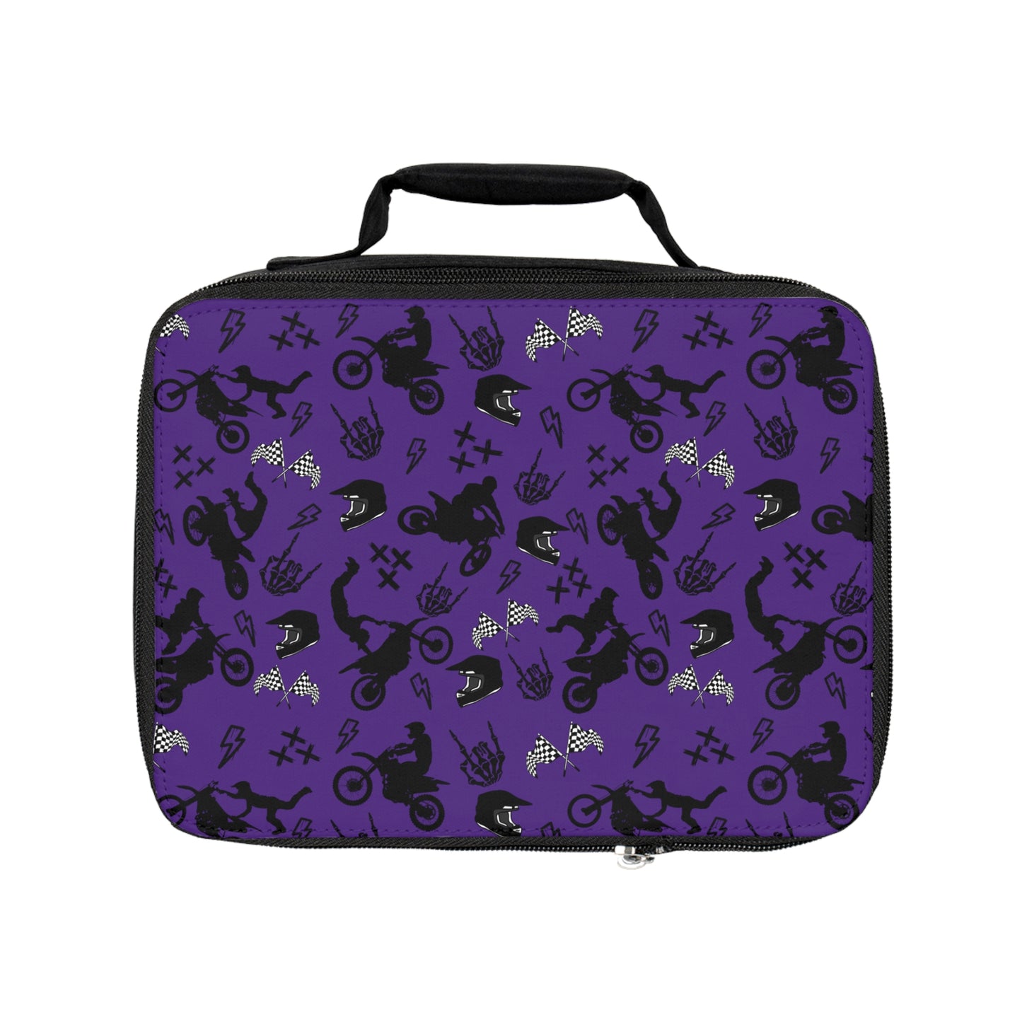 Moto Cross - Lunch Bag - Dark Purple