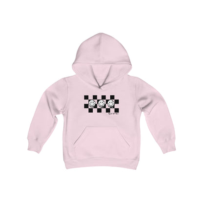Checkered Smiley's- Youth Hooded Sweatshirt