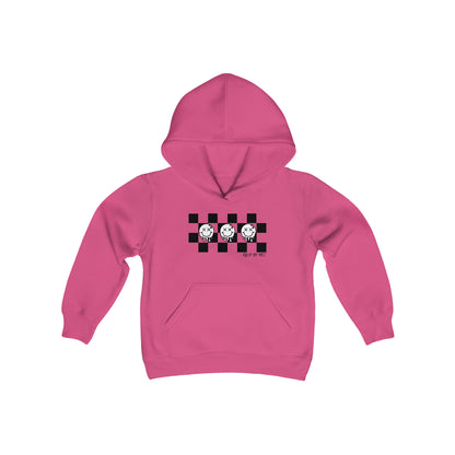 Checkered Smiley's- Youth Hooded Sweatshirt