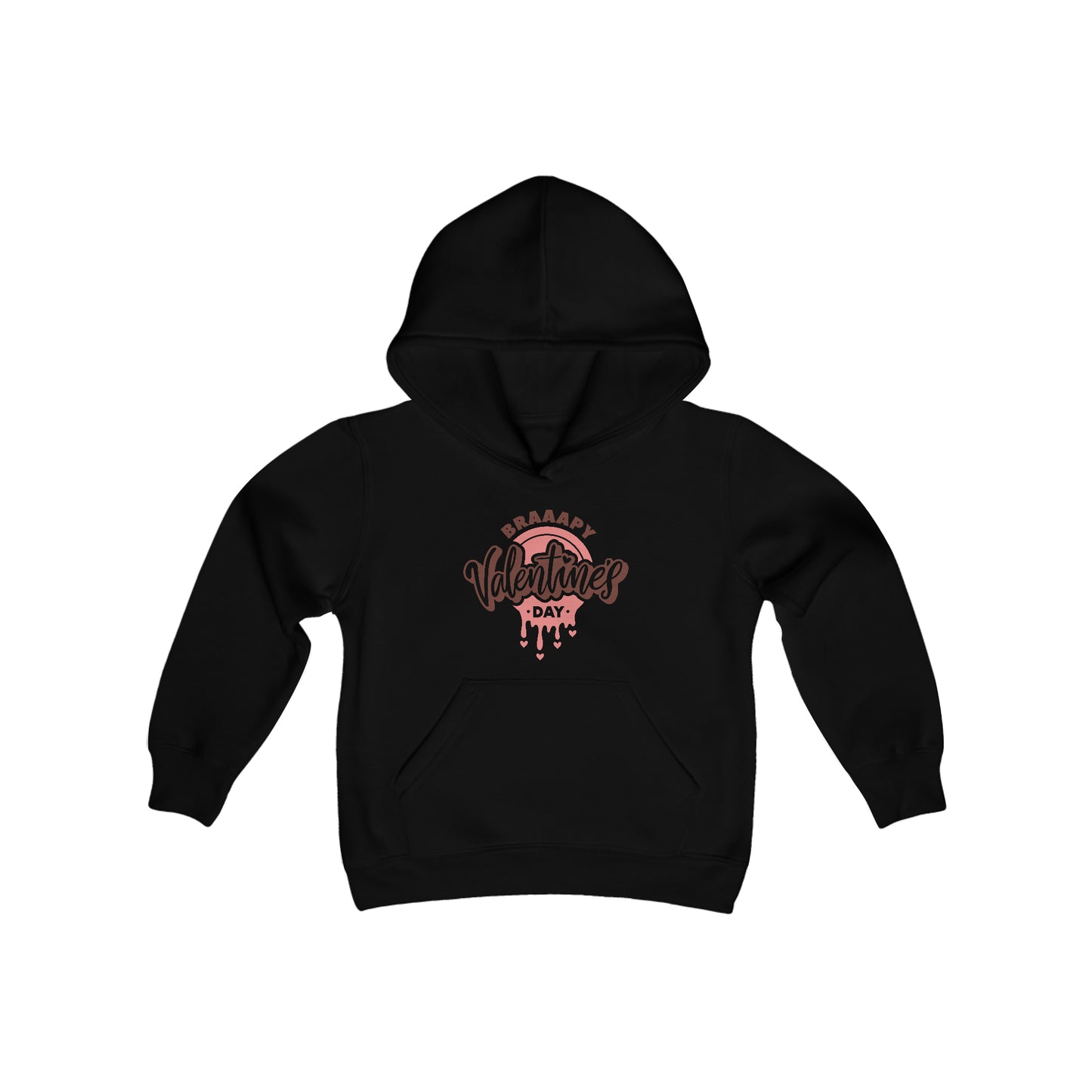 Braaapy Valentines Day- Youth Hooded Sweatshirt