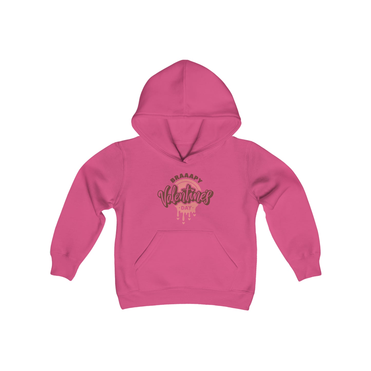 Braaapy Valentines Day- Youth Hooded Sweatshirt