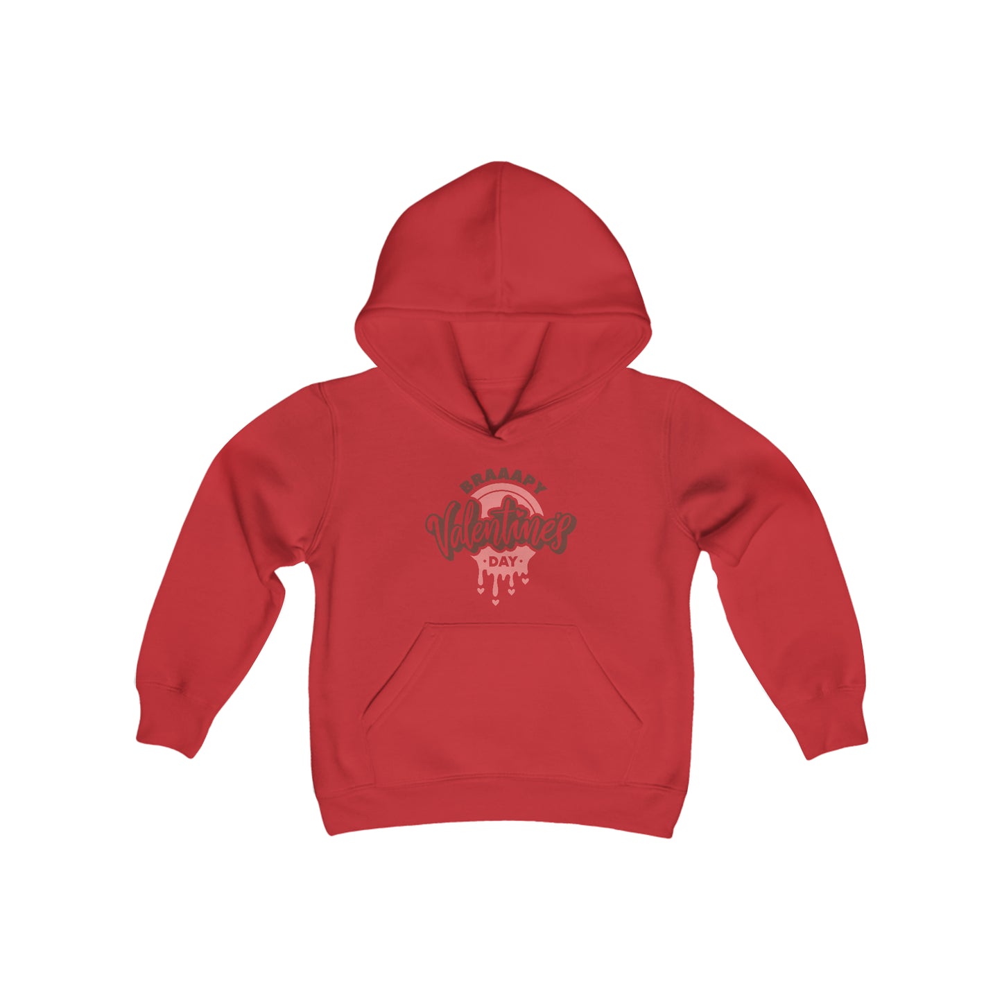 Braaapy Valentines Day- Youth Hooded Sweatshirt