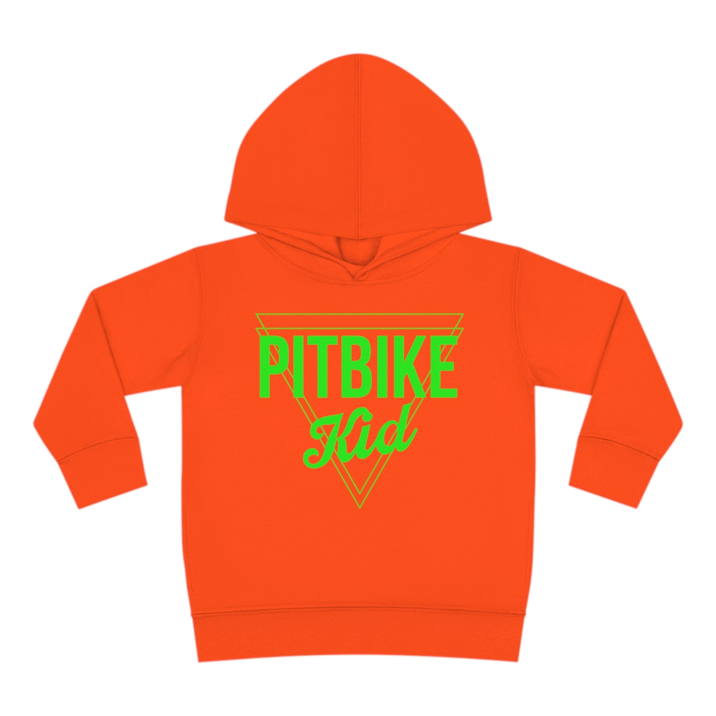Pit Bike Kid Green -Toddler Hooded Sweatshirt