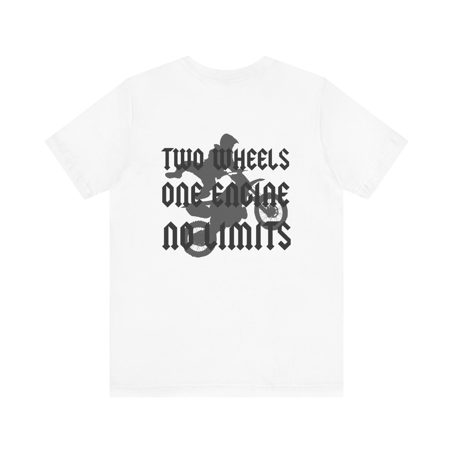 Two Wheels No Limits- Adult T-Shirt
