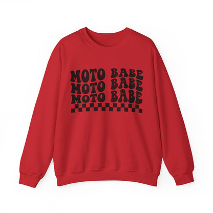 Moto Babe- Adult Crewneck Sweatshirt
