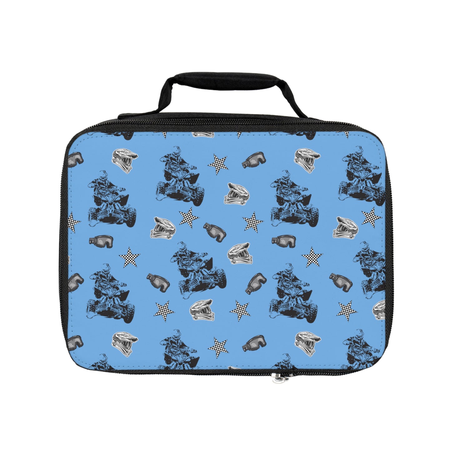Quad Racing - Lunch Bag Light Blue