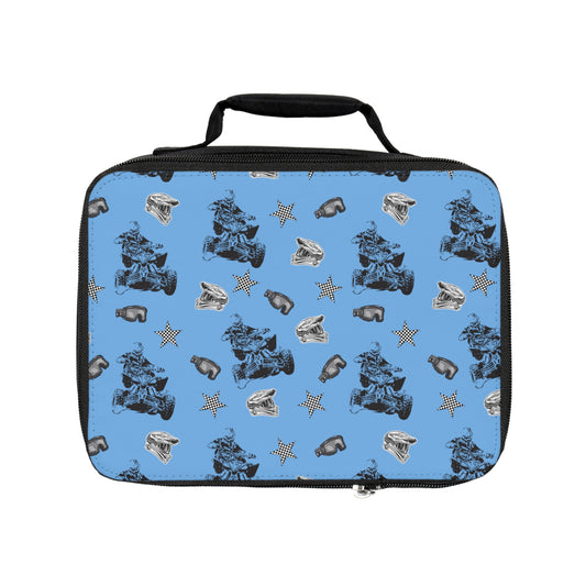 Quad Racing - Lunch Bag Light Blue