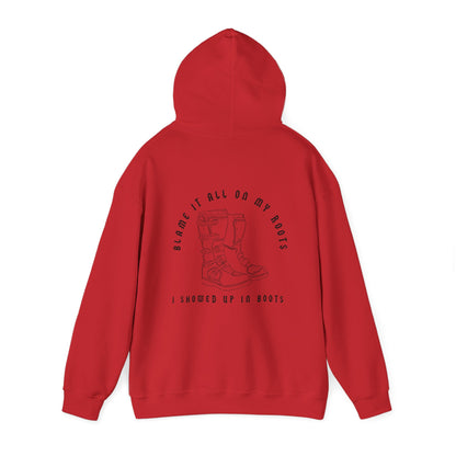 Blame It All On My Roots Black Font- Adult Hooded Sweatshirt