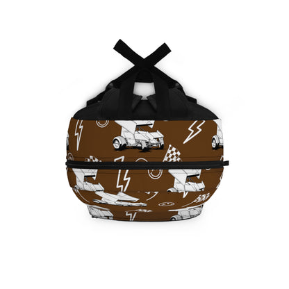 Sprint Car - Micro Racing Backpack - Brown