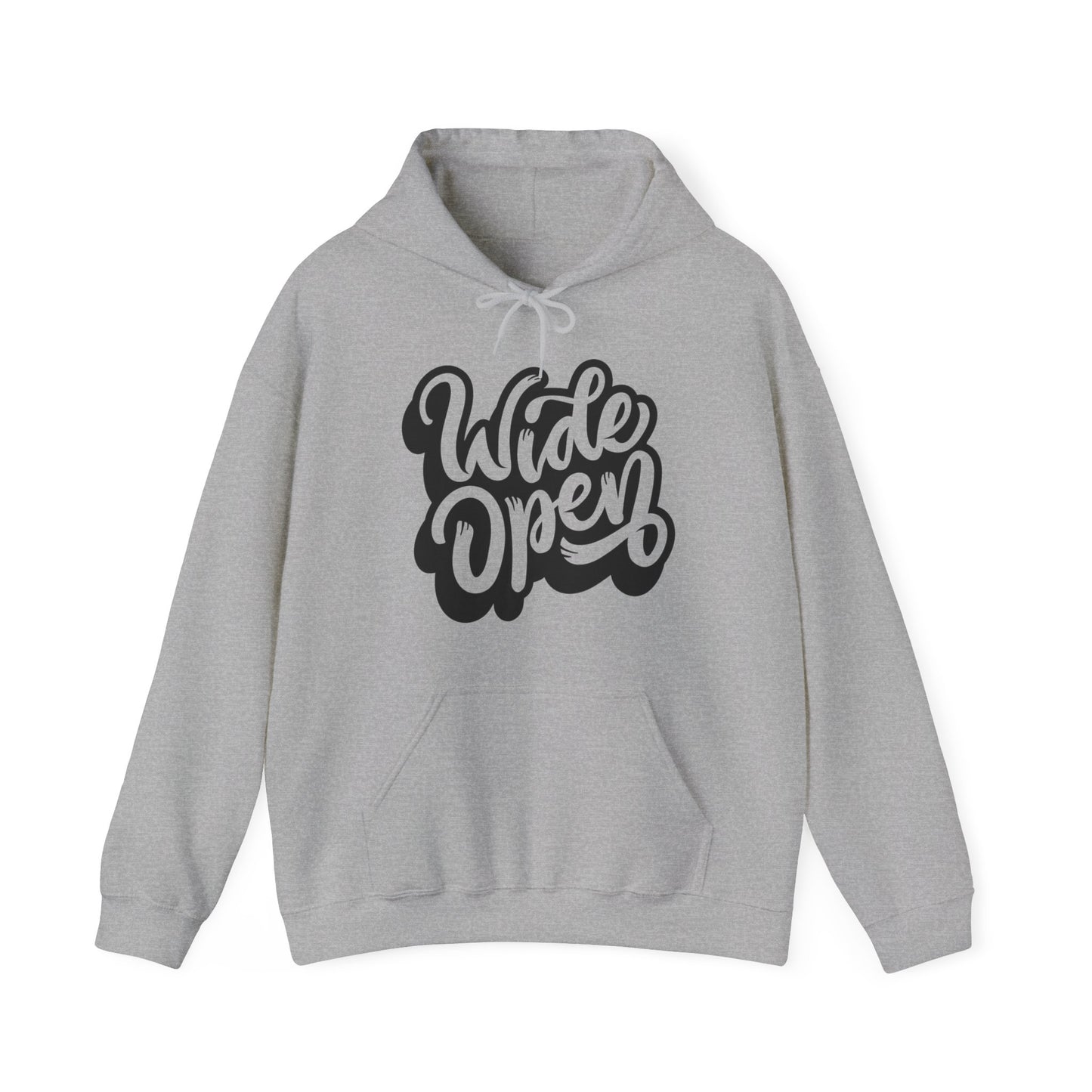 Wide Open- Adult Hooded Sweatshirt