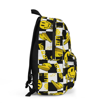 Let It Rip Checkered Black & Yellow - Backpack