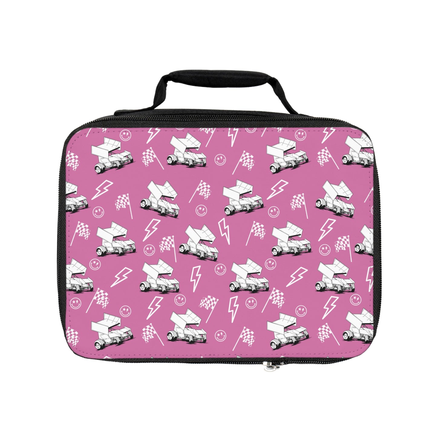 Sprint Car - Micro Racing - Lunch Bag- Light Pink