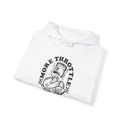 More Throttle More Thrills- Adult Hooded Sweatshirt