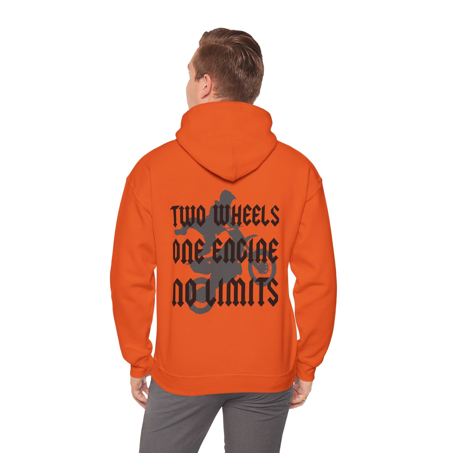 Two Wheels No Limits- Adult Hooded Sweatshirt