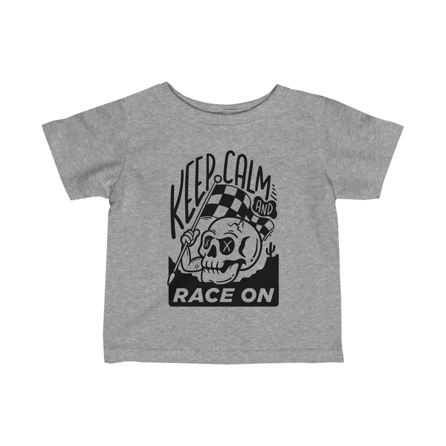 Keep Calm and Race On - Toddler T-Shirt