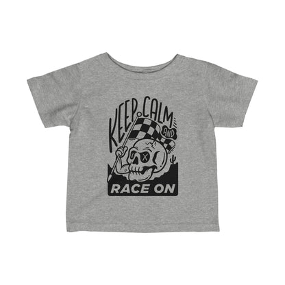 Keep Calm and Race On - Toddler T-Shirt